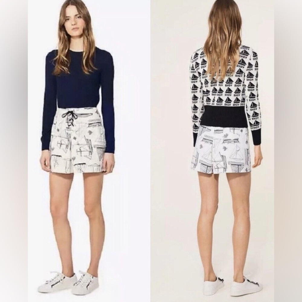 Tory Burch Nautical Adrift Sailboat Sprint Skort